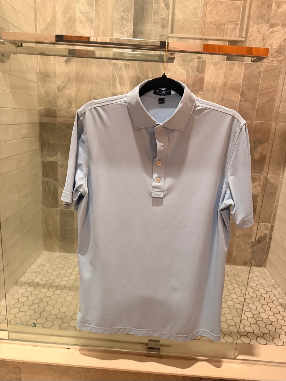 Peter Millar Pale Blue Short Sleeve Polo
